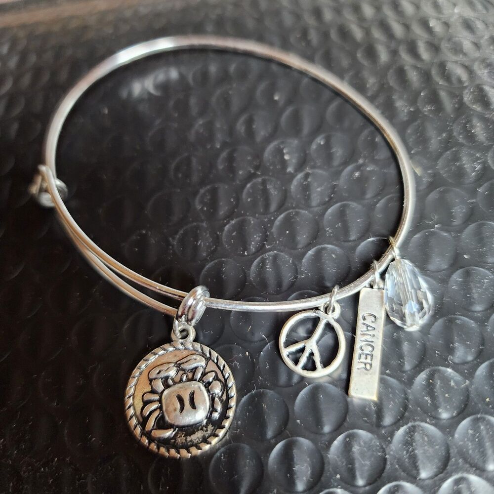 Astrology/Zodiac Expandable Bangle Charm Bracelet Cancer